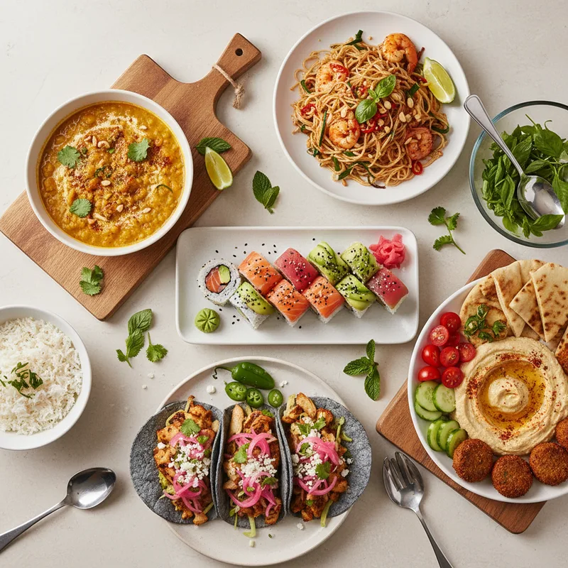 5 cuisines du monde à découvrir depuis votre cuisine